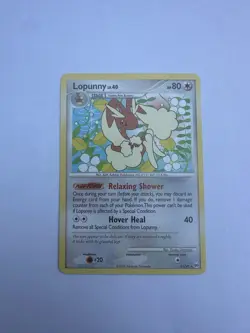 Pokemon Platinum Arceus 21/99 Card Rare Lopunny - Image 1