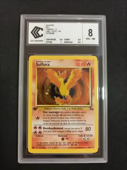 Carte Pokemon Sulfura 12/62 Holo Fossile Edition 1 CCC 8 - Image 1