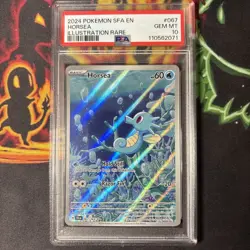 Horsea 067/064 Shrouded Fable Holo Illustration Pokemon TCG - PSA 10 - Image 1