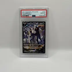2021 POKEMON JPN SWORD & SHIELD VMAX CLIMAX #244 FULL ART/UMBREON V PSA 10 - Image 1