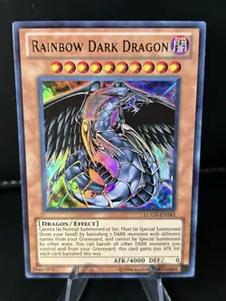 Yugioh Rainbow Dark Dragon LCGX-EN243 Ultra Rare MP - Image 1