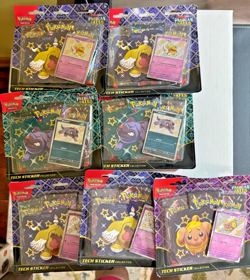 Pokemon Scarlet & Violet Paldean Fates 3 Pack Blister 7- pack lot New! - Image 2