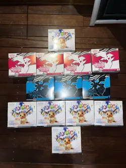 Pokemon 6 x Prismatic 4 x White Flare 3 x Black Bolt ETBs Bundle (13 ETBS) - Image 2