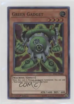 Super Rare - Green Gadget 1st Ed. YuGiOh Fists of the s #FIGA-EN006 07pa - Image 1