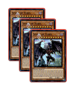 Yugioh! Spirit of Yubel PHNI-EN001 1st Ed (SR) 3x "Yubel Deck Support" - Image 1