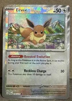 Pokemon Eevee TCG 074/131 Masterball Reverse Holo Prismatic Evolutions NM Card - Image 1
