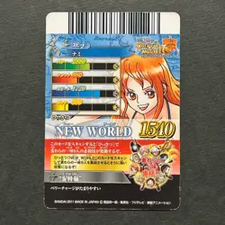 M1104 Nami CP Prism Holo Japanese One Piece Berry Match Carddass Card - Image 2