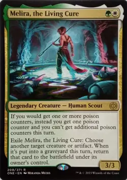 209/271 MELIRA, THE LIVING CURE RARE PHYREXIA: ALL WILL BE ONE MTG CARD - Image 1
