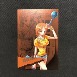 R038 Nami Holo WANTED Japanese One Piece x Ensky Card 4.5" x 3 - Image 1
