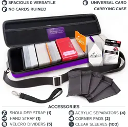 Purple Quiver Card Carrying Case - TCG Cards Deck Box Holder for Trading Card... - Image 4