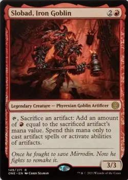 149/271 SLOBAD, IRON GOBLIN RARE PHYREXIA: ALL WILL BE ONE MTG CARD - Image 1