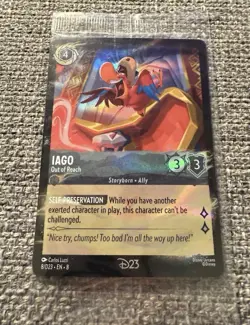 [D23 Lorcana Promo Card] Iago: Out of Reach (8/D23 • EN • 8, Gold Member Gift) - Image 1