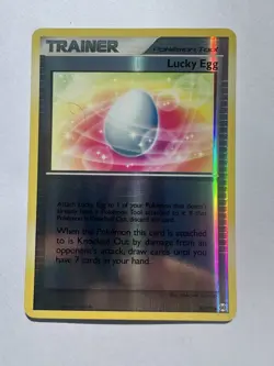 Lucky Egg 88/99 Reverse Holo Arceus Pokemon Card - Image 1