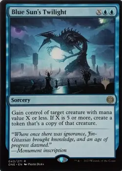 043/271 BLUE SUN'S TWILIGHT RARE PHYREXIA: ALL WILL BE ONE MTG CARD - Image 1