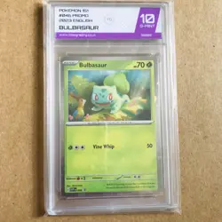 Bulbasaur Black Star Promo 151 Poster Collection #046 46 Pokemon Card Graded 10 - Image 1