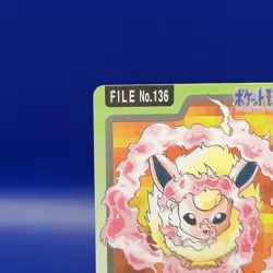 Flareon No. 136 Carddass File Pocket Monsters Bandai Japanese Pokemon Card 1997 - Image 4