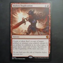 Mtg Molten Duplication NM/M Outlaws of Thunder Junction: the Big Score Card - Image 2