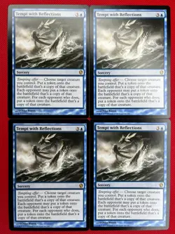 MTG 4X Tempt with Reflections X4 Commander 2013 Magic - LP/NM - Image 1