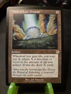 MTG Well of Lost Dreams The Brothers' War: Retro Frame Artifacts Regular Rare NM - Image 1