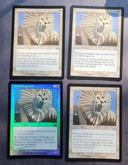 Glittering Lion Prophecy FOIL & 3 Regular NM Near Mint MTG - Image 1