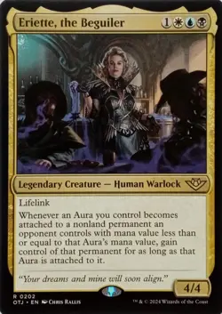 0202 ERIETTE, THE BEGUILER RARE OUTLAWS OF THUNDER JUNCTION MTG CARD - Image 1