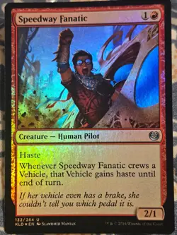 Speedway Fanatic FOIL Kaladesh MTG Magic - Image 1