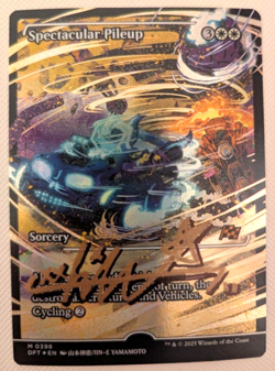 MTG Artist Proof AP 山本神恵 / JIN-E YAMAMOTO / Spectacular Pileup Foil English - Image 2