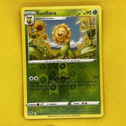 Pokemon Card Sunflora Silver Tempest Reverse Holo 006/195 Near Mint - Image 1