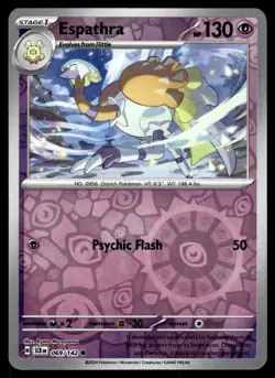 ESPATHRA [FOIL] - 069/131 - STELLAR CROWN SCR POKEMON REVERSE - NM - Image 1