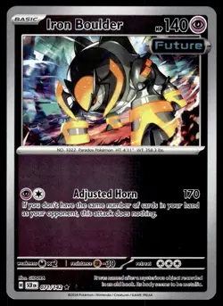 IRON BOULDER [FOIL] - 071/131 - STELLAR CROWN SCR POKEMON REVERSE - NM - Image 1