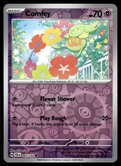 COMFEY [FOIL] - 063/131 - STELLAR CROWN SCR POKEMON REVERSE - NM - Image 1