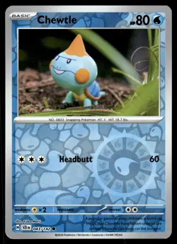 CHEWTLE [FOIL] - 043/131 - STELLAR CROWN SCR POKEMON REVERSE - NM - Image 1