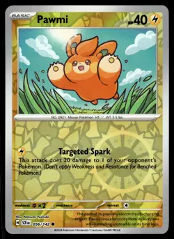 PAWMI [FOIL] - 056/131 - STELLAR CROWN SCR POKEMON REVERSE - NM - Image 1