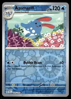 AZUMARILL [FOIL] - 034/131 - STELLAR CROWN SCR POKEMON REVERSE - NM - Image 1