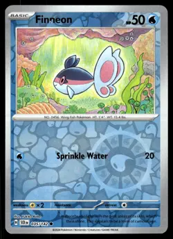 FINNEON [FOIL] - 035/131 - STELLAR CROWN SCR POKEMON REVERSE - NM - Image 1