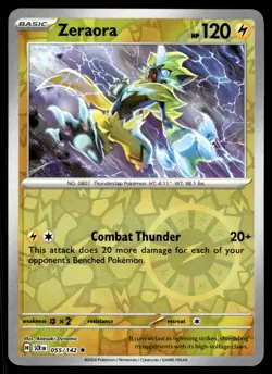 ZERAORA [FOIL] - 055/131 - STELLAR CROWN SCR POKEMON REVERSE - NM - Image 1