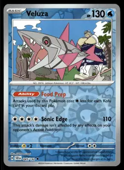 VELUZA [FOIL] - 045/131 - STELLAR CROWN SCR POKEMON REVERSE - NM - Image 1