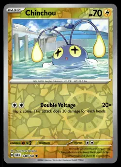 CHINCHOU [FOIL] - 048/131 - STELLAR CROWN SCR POKEMON REVERSE - NM - Image 1