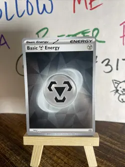 Basic Steel Energy SVE 016 Pokemon Prismatic Evolutions Reverse Holo - Image 1