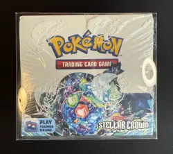 Stellar Crown Booster Box Pokemon Scarlet & Violet Sealed + Plastic Protector - Image 1