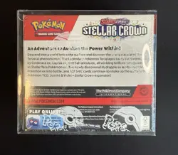Stellar Crown Booster Box Pokemon Scarlet & Violet Sealed + Plastic Protector - Image 2