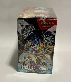 Stellar Crown Booster Box Pokemon Scarlet & Violet Sealed + Plastic Protector - Image 4