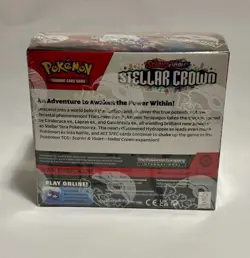 Stellar Crown Booster Box Pokemon Scarlet & Violet Sealed + Plastic Protector - Image 5