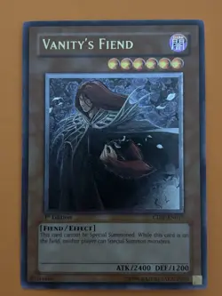 YuGiOh! Vanity's Fiend CDIP-EN017 1st edition Ultimate Rare NM Near Mint - Image 3