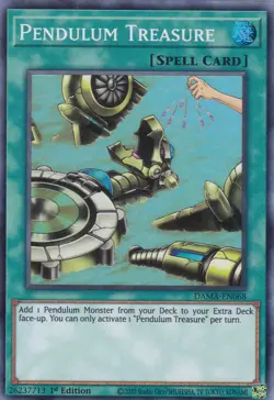 YUGIOH..PENDULUM TREASURE..DAMA-EN068..NM/MT/NP..1ST EDITION..SUPER RARE - Image 1