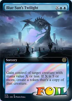 Blue Sun's Twilight Extended Art 379 MTG Phyrexia: All Will Be One Rare NP Foil - Image 1