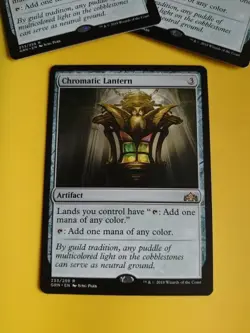 Chromatic Lantern. GRN rare Artifact. Magic the Gathering Card. - Image 2