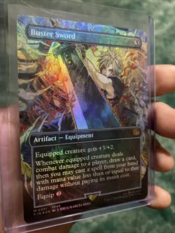 Buster Sword (Borderless) Final Fantasy Foil, Near Mint, From Pack To Sleeve - Image 3