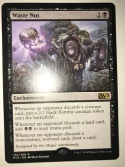 Core Set 2015 Waste Not MTG Magic the Gathering NM - Image 1