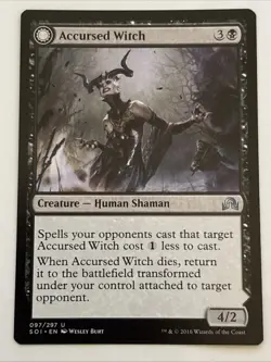 MTG Shadows over Innistrad Accursed Witch 097/297 LP - Image 1
